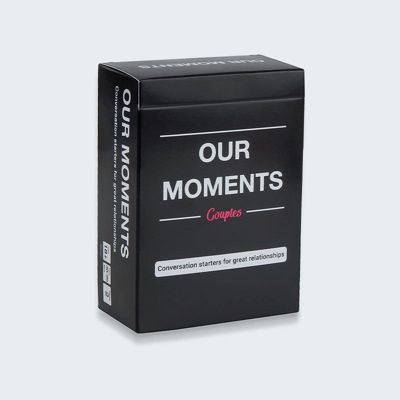 Our Moments Board Games Couple 100 thought provoking conversation STARTERS for GREAT Relationships Couples Card Game