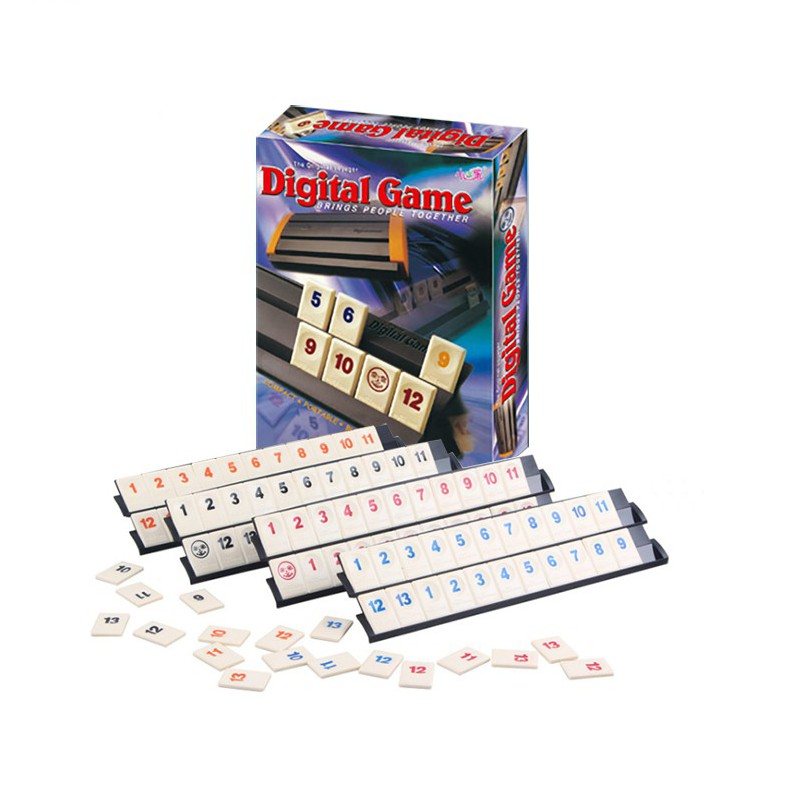 Rummikub Rummy Digital Card Board Game Puzzle Family Party Parent-child Education Boy Girl Toy Gift(Digital)