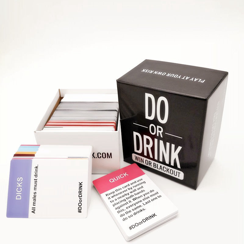 Do or Drink - Party Card Game - for College, Camping, Parties - Funny for Men & Women Board Game