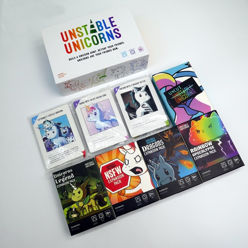 Unstable Unicorns Board Game Card Parent-child Interaction Board Game