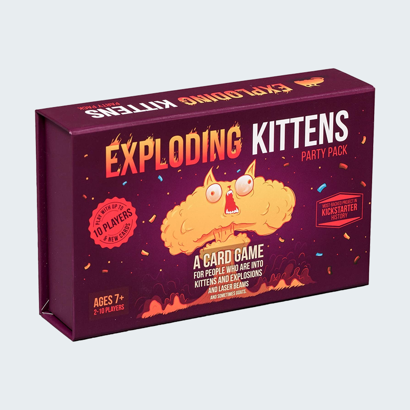 Exploding Kittens Card Game-Party Pack (no music) Board Game
