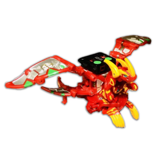 Bakugan Pyrus Lumino Dragonoid & Explosix Cross Buster Battle Gear Custom Painted | Authentic , Sega toys | Second hand ,Used | VTTO00463