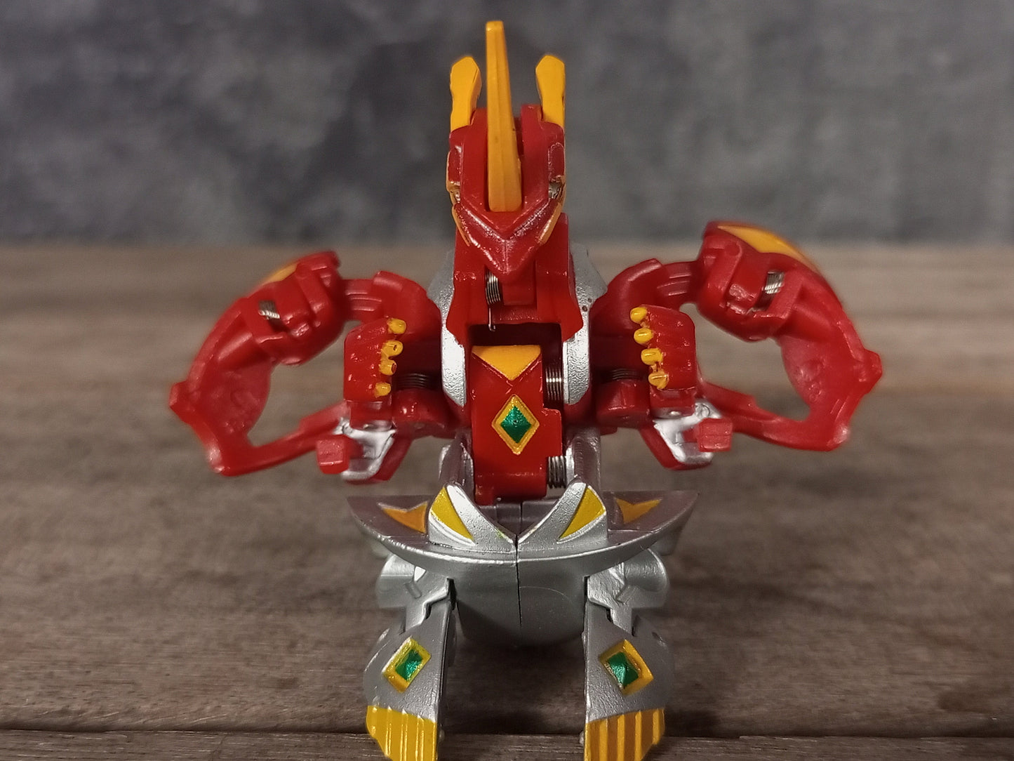 Bakugan Titanium Dragonoid Pyrus Red Mechtanium Surge Custom Painted As Anime