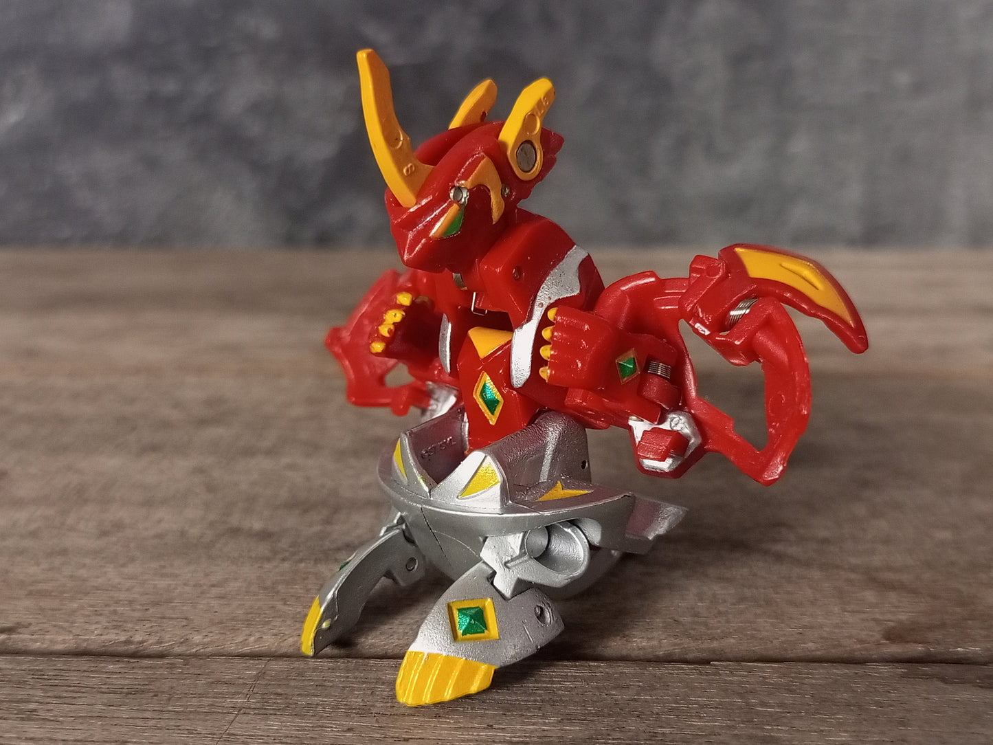 Bakugan Titanium Dragonoid Pyrus Red Mechtanium Surge Custom Painted As Anime