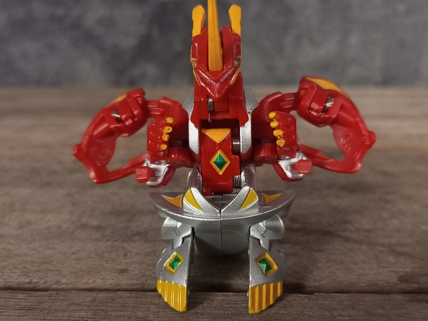 Bakugan Titanium Dragonoid Pyrus Red Mechtanium Surge Custom Painted As Anime