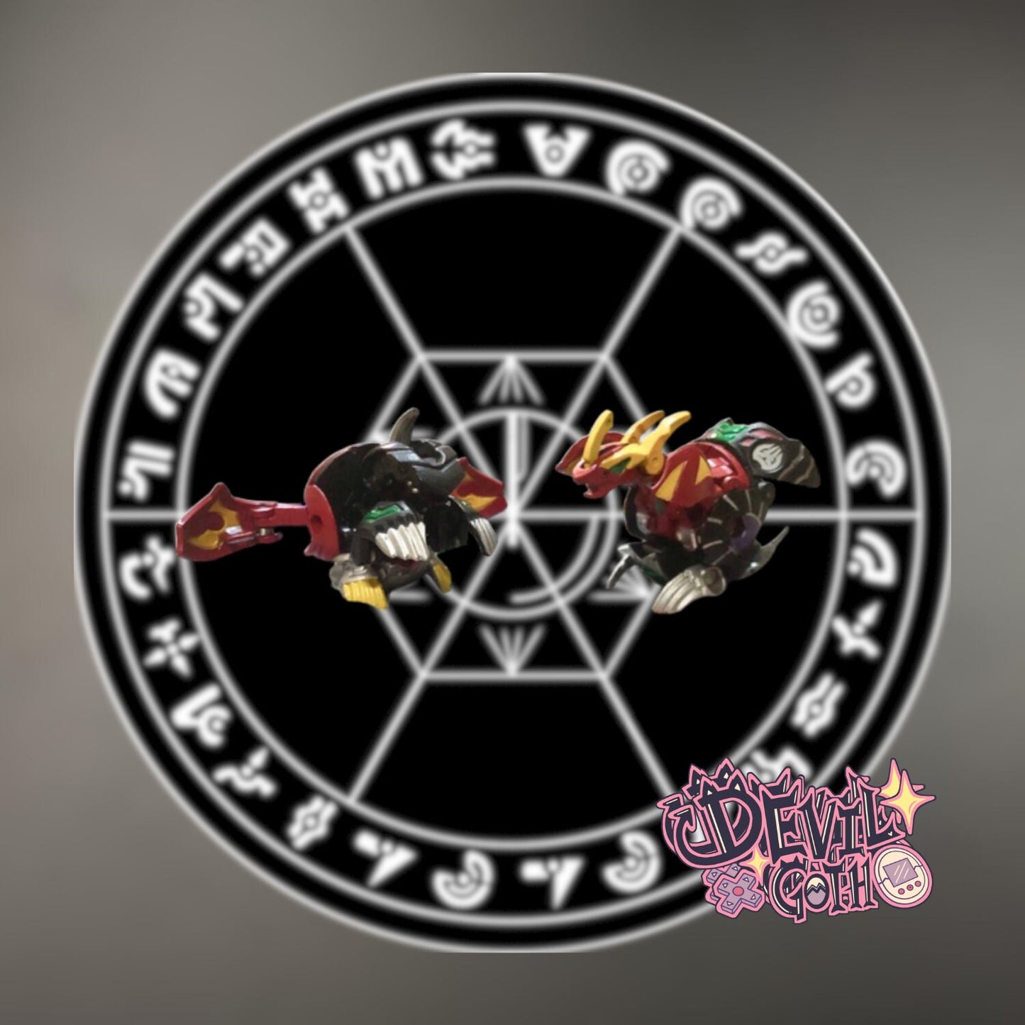 Bakugan Mechtanium Surge Mercury Dragonoid / Mutant Helios / Mutant Taylean | Set 3 Pcs. ( Anime Custom Painted )