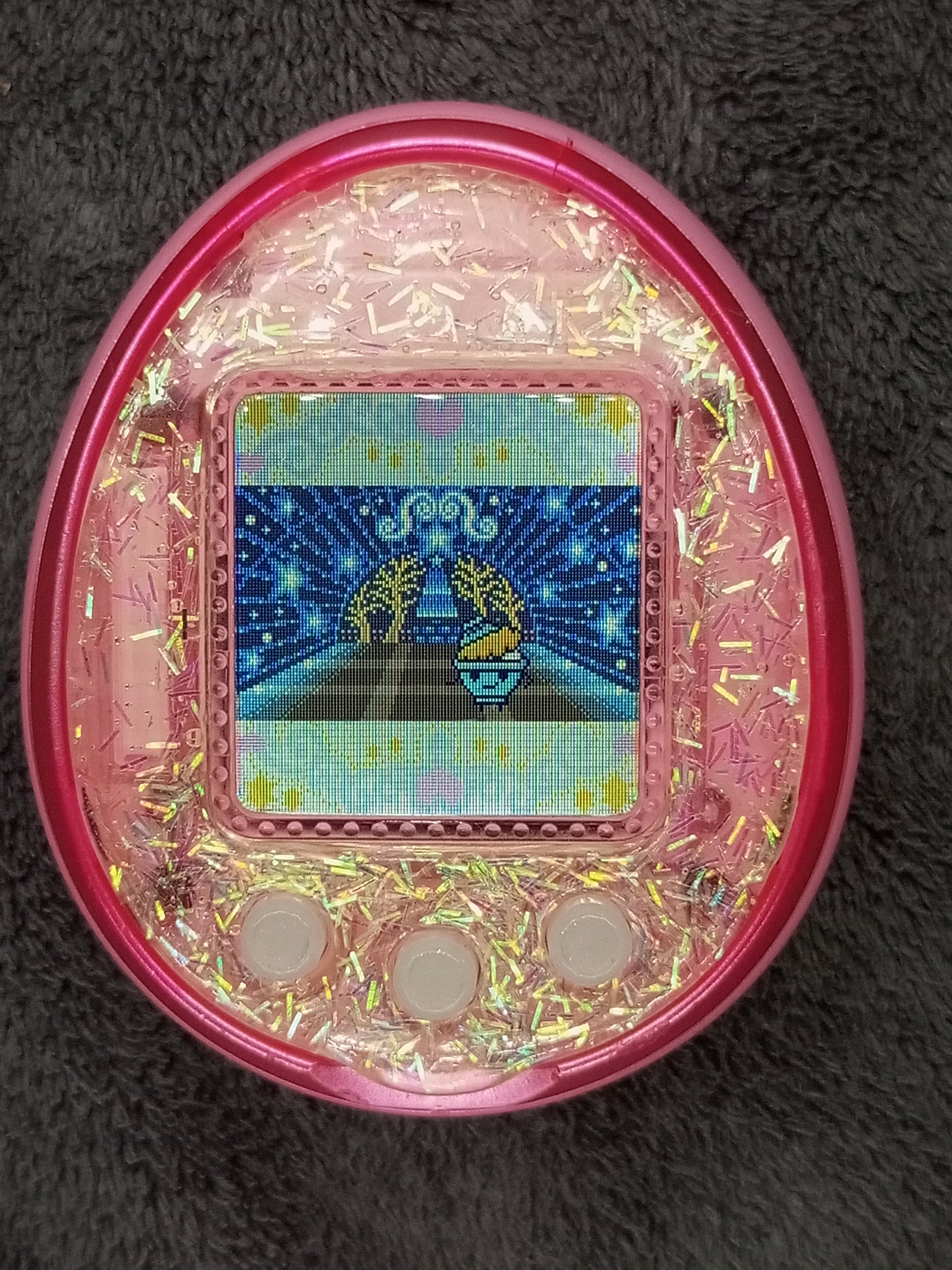 Tamagotchi 4U plus Pink Japan ver. | Bandai | Used ,Display yellowish 3-5% , Custom made | SKU VTVP01160