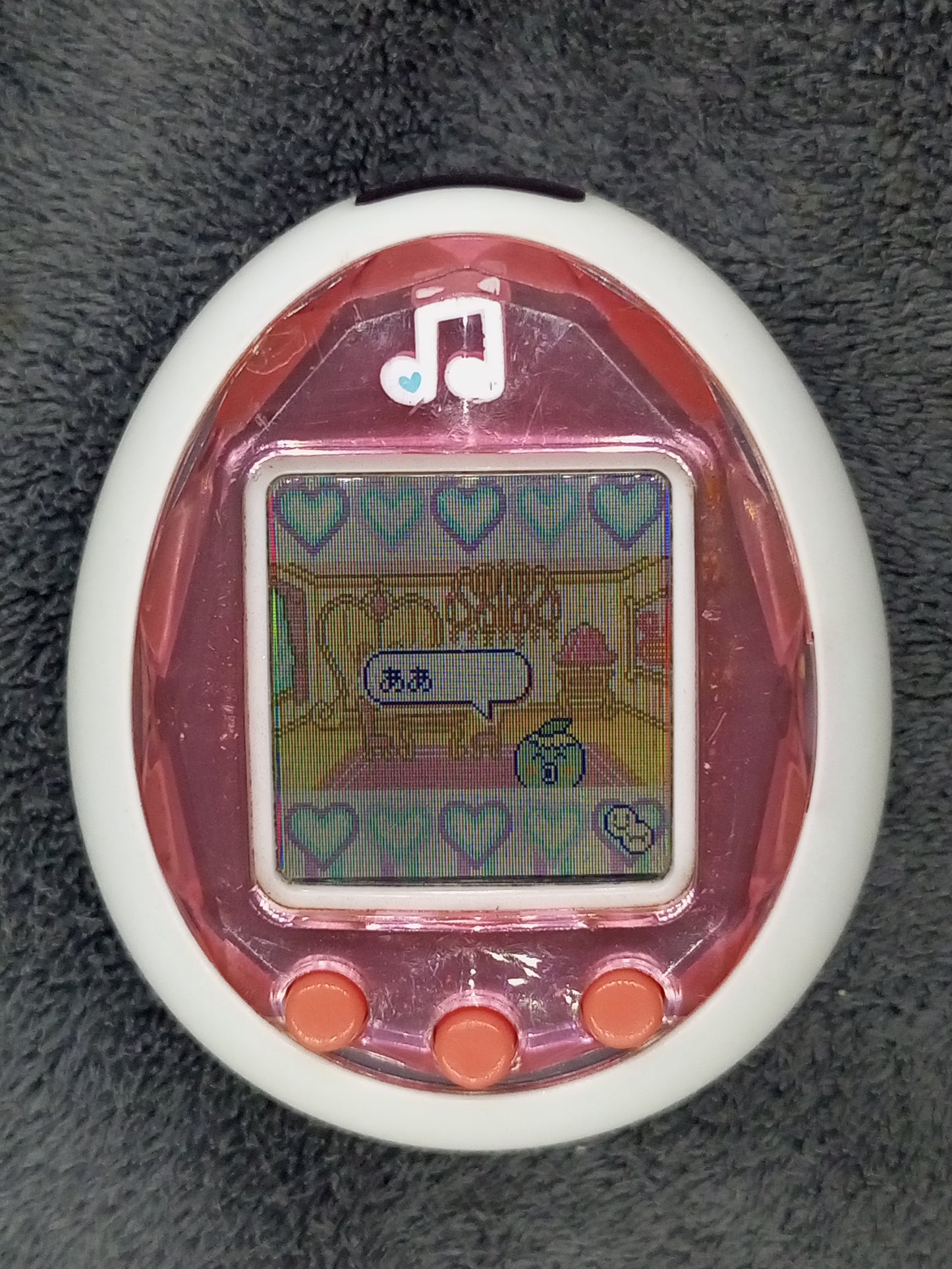 Tamagotchi ID Lovely melody Japan ver. | Used Display yellowish , Dirty shell,Break | Sku VTVP 01180