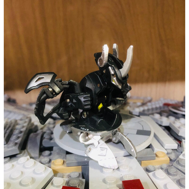Bakugan Mechtanium Surge Black Darkus Titanium Dragonoid Metal Color Base | Authentic , Sega toys | Second hand , Used | VTTO00295
