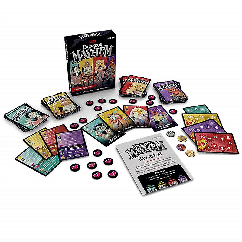 Dungeon Mayhem | Dungeons & Dragons Card Game | 2–4 Players, 120 Cards English version Cards Game for kids gifts Board Game