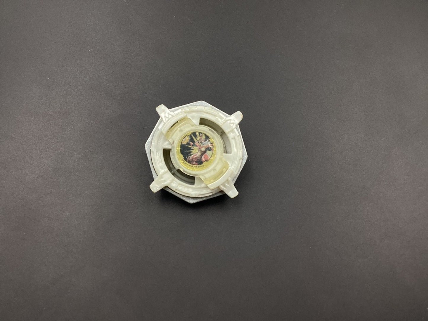 SKU BB2 F52 | Beyblade Takara , Kang Min White Bad condition , Spin dragoon anime ver.