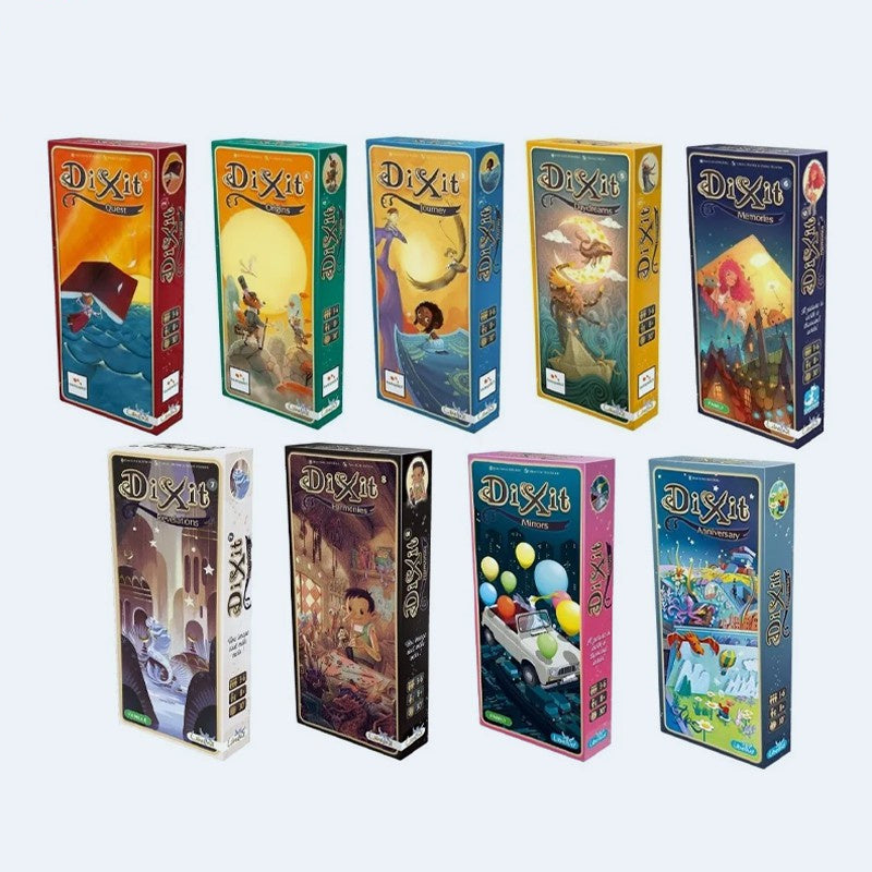 Dixit Expansion Levels Full Set 8 Piecies Expansions extra Card (No box)