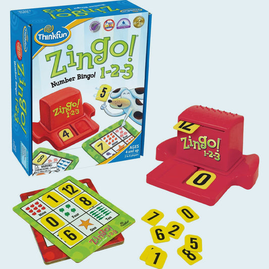 Zingo 1-2-3 Number Bingo Game for Age 4 and Up