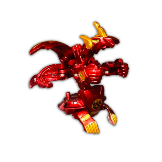 Bakugan Red Pyrus Blitz Dragonoid Metallic Custom Painted | Authentic , Sega toys | Second hand ,Used | VTTO00460