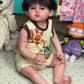 Reborn baby Asian chubby Fat plump , Realistic baby doll | Boy | Soft vinyl , scale 1/1 | Art painting , Action doll Custom doll