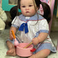 Reborn baby Asian , Realistic baby doll | Chubby Girls | Soft vinyl , scale 1/1 | Art painting , Action doll Custom doll