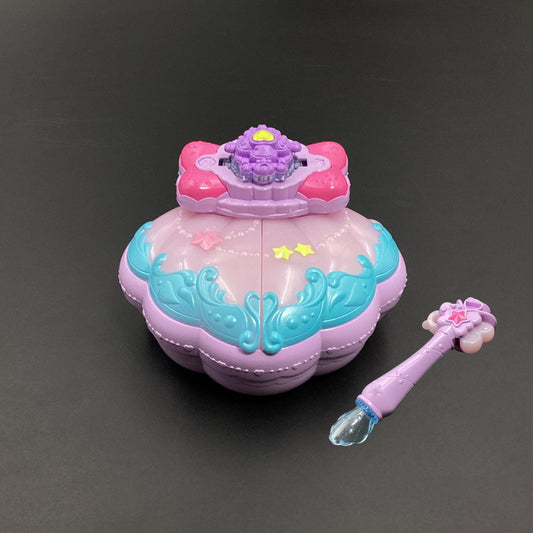 Pretty Cure Precure Tropical-Rouge! Mermaid Aqua Pact | Authentic , Bandai | Used , All Fuction work fine | VTTO01401