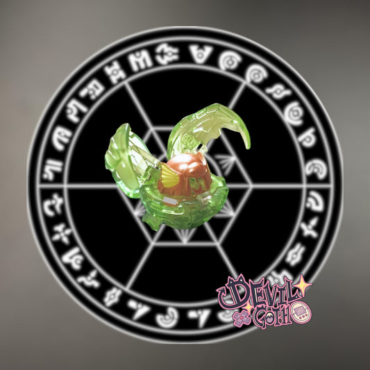 Bakugan Battle Brawlers , B2 Translucent Clear Ventus Harpus , ( Custom Painted As Anime )