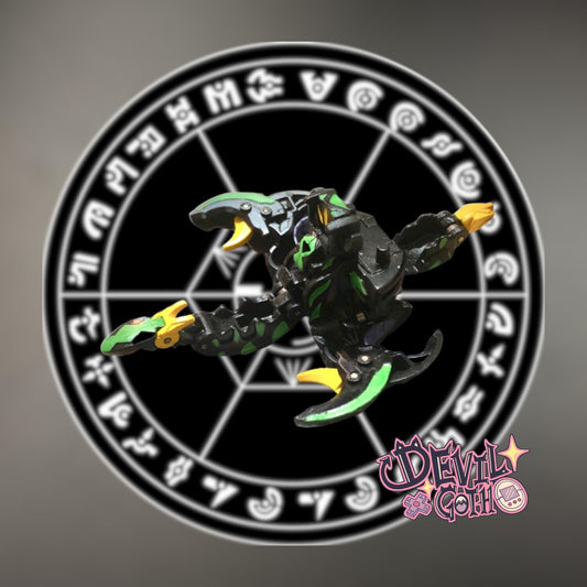 Bakugan Gundalian Invaders Darkus Phantom Dharak ( Custom Painted As Anime )