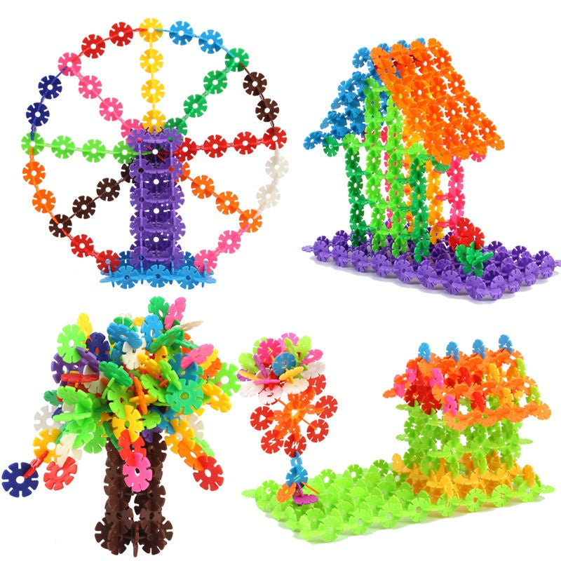 Bluiding snow flake toy for kids 500 pieces , Creation , Party game | Retail , Wholesale , FBA | Cheapest of all E-commerce