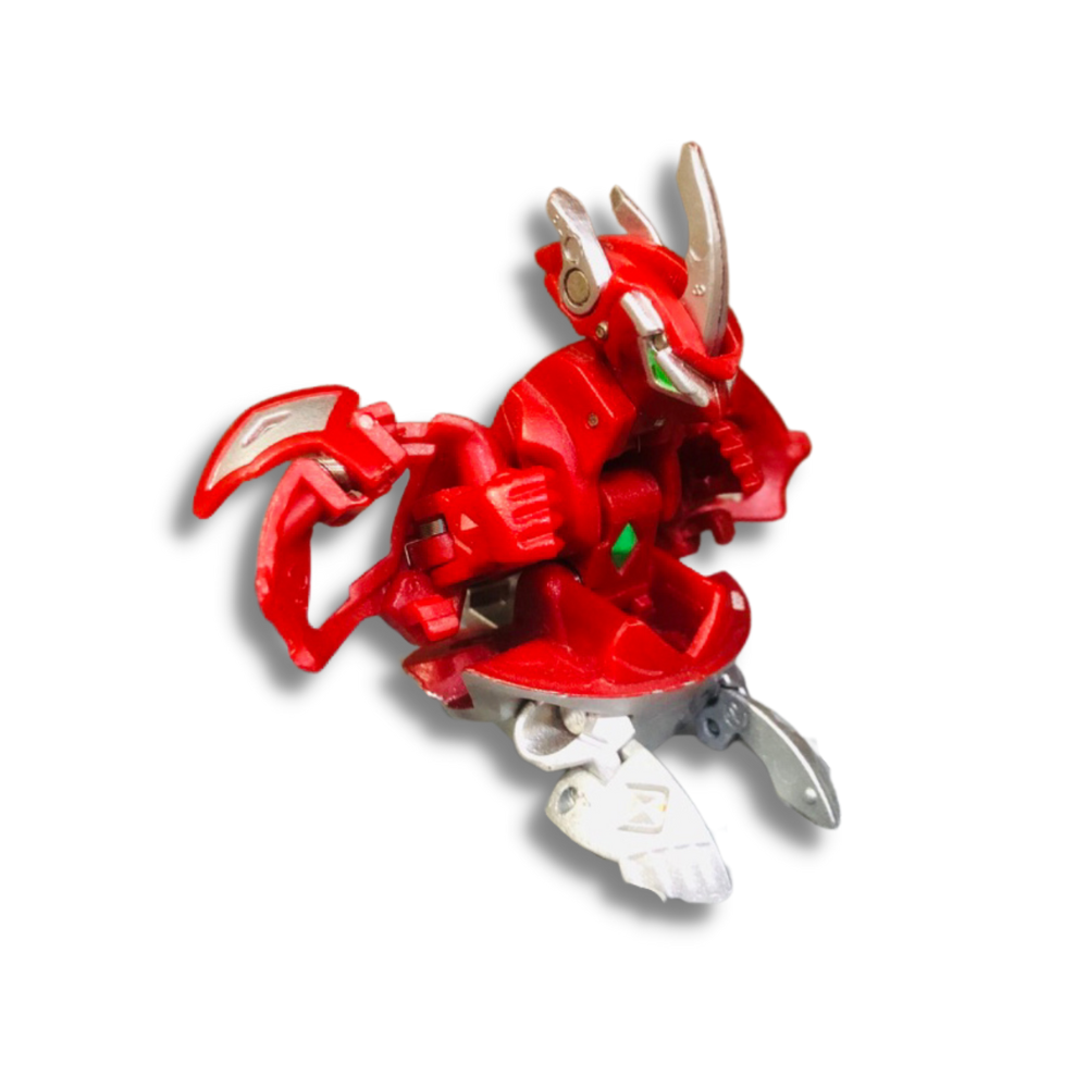 Bakugan Mechtanium Surge Red Pyrus Titanium Dragonoid Metal Color Base | Authentic , Sega toys | Second hand , Used | VTTO00292