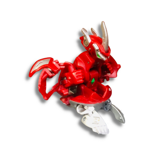 Bakugan Mechtanium Surge Red Pyrus Titanium Dragonoid Metal Color Base | Authentic , Sega toys | Second hand , Used | VTTO00292