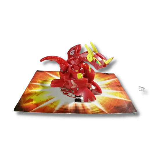 BAKUGAN Battle Brawlers red dragon fire element toy figure