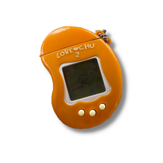 Tamagotchi Love Chu 2 orange 1997 YUVO V pet authentic,Used Rare