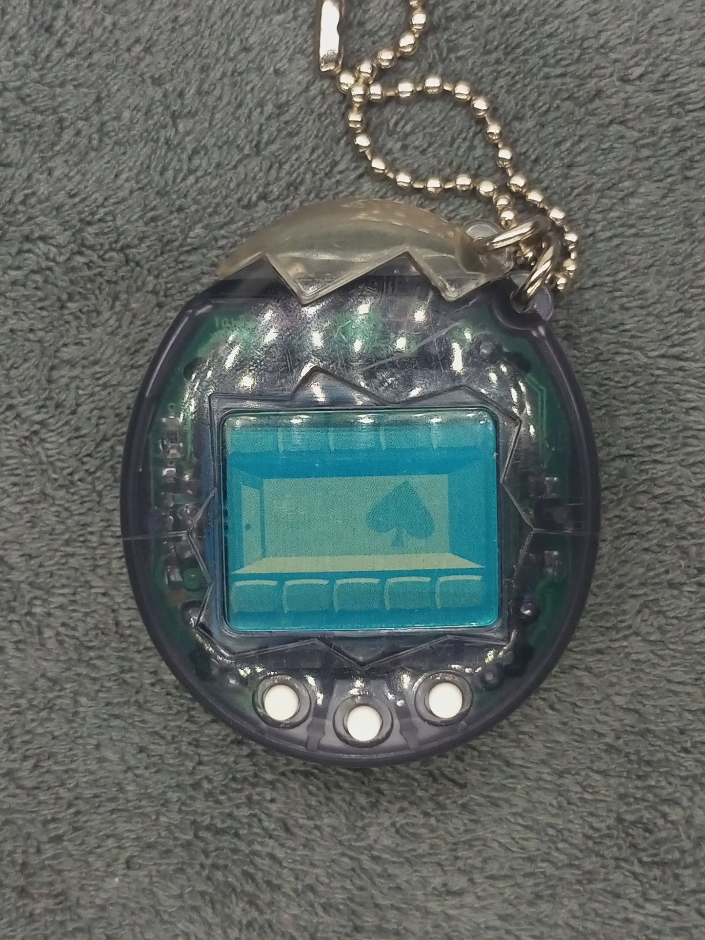 Tamagotchi Bandai vintage 90' Link Osushi Black | Used , Shell not beautiful condition , But all function work well | SKU 01054