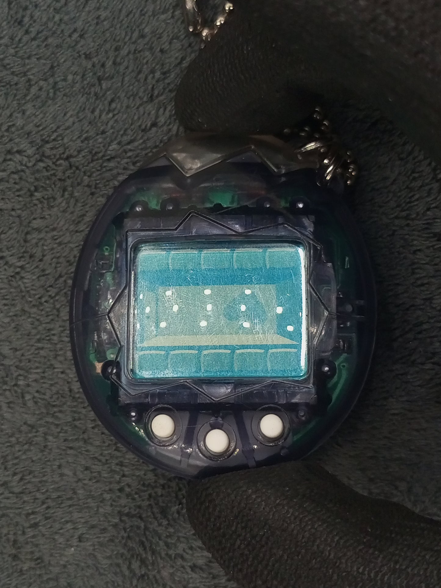 Tamagotchi Bandai vintage 90' Link Osushi Black | Used , Shell not beautiful condition , But all function work well | SKU 01054