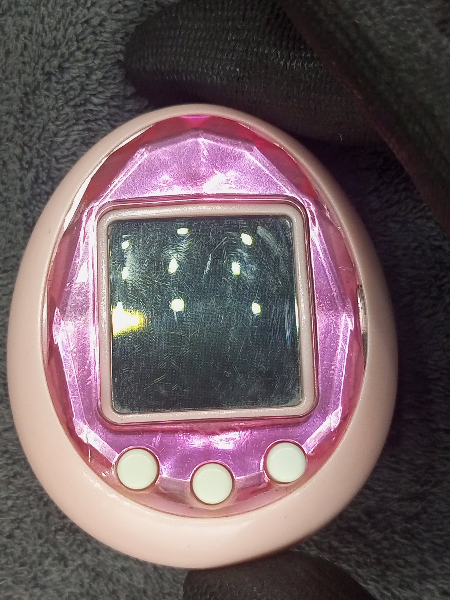 Tamagotchi ID Pink , Japanese version | toy Authentic from Bandai | Used , Scratches around it , Tested and still work | SKU 01060