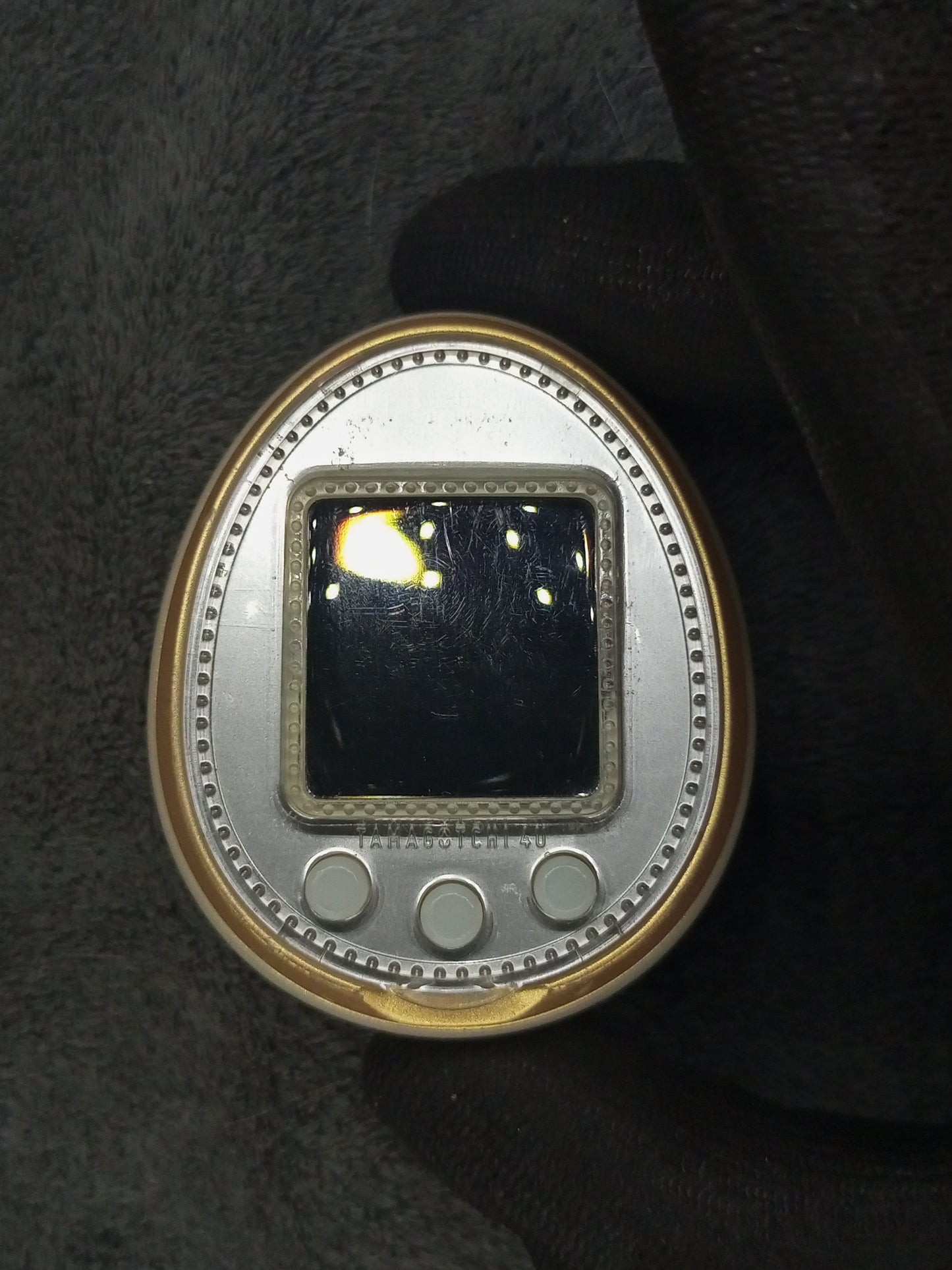 Tamagotchi 4U white , Japan | Authentic , Bandai | Used , Dead pixel  | SKU VTVP01077