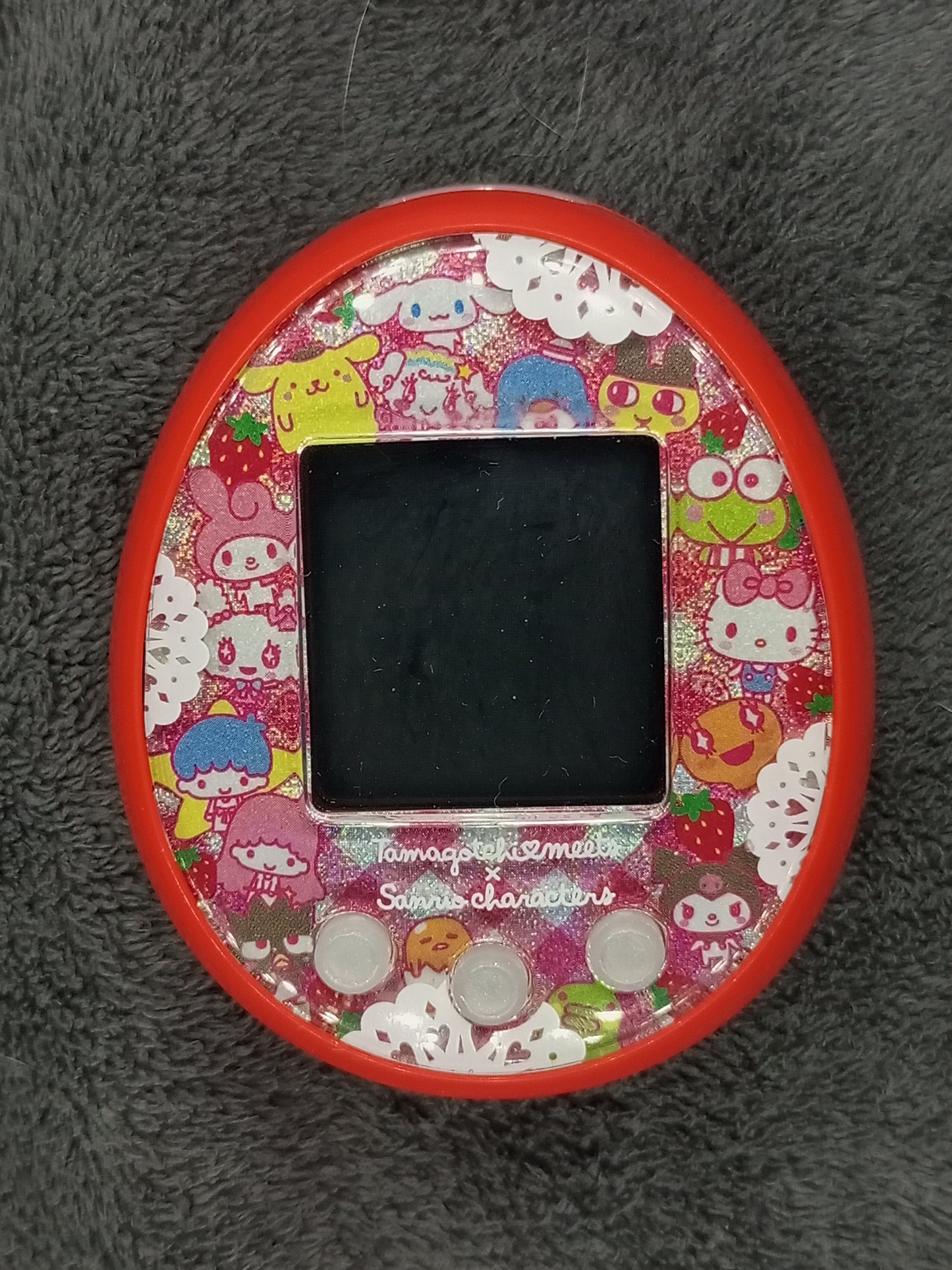 Tamagotchi Meet Sanrio rare , Japan | Authentic , Bandai | Used  , No battery cover  | SKU VTVP01075