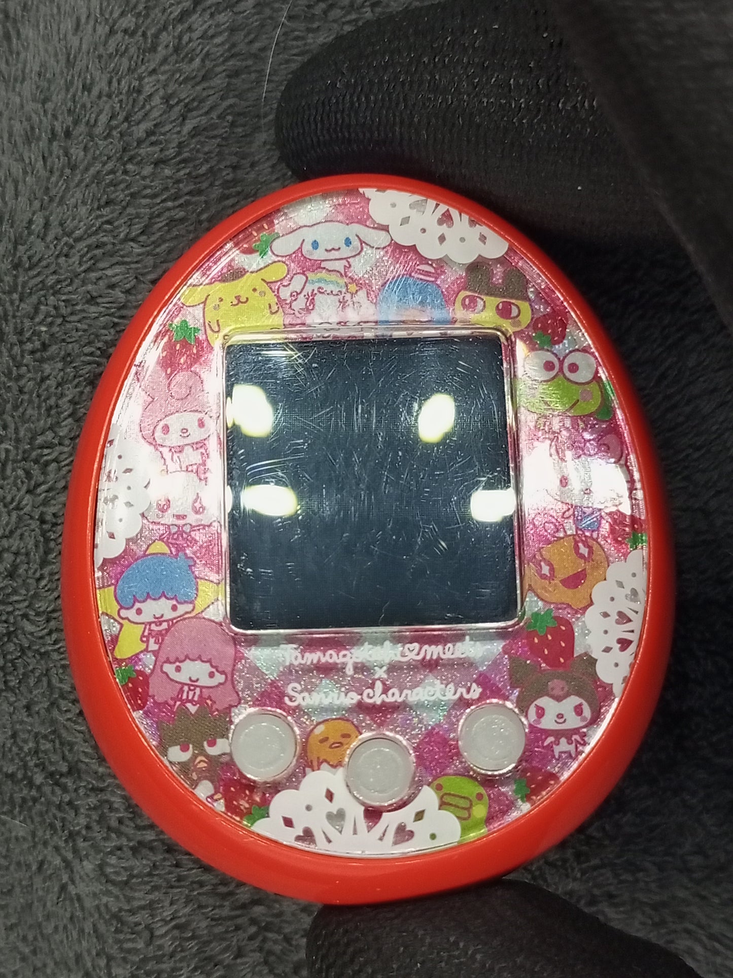 Tamagotchi Meet Sanrio rare , Japan | Authentic , Bandai | Used  , No battery cover  | SKU VTVP01075