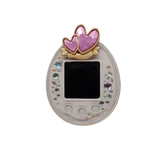 Tamagotchi Ps white with melody deco| Japan version | Bandai authentic | SKU VTVP01018