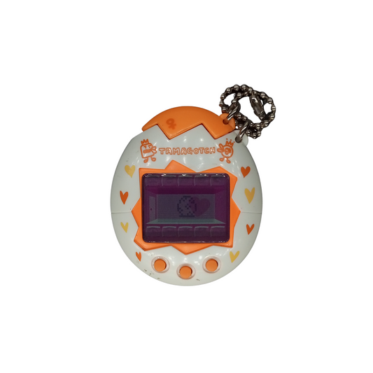 Tamagotchi Bandai vintage 90' Link Metsushi orange | Used , Shell not beautiful condition , But all function work well | SKU 01069