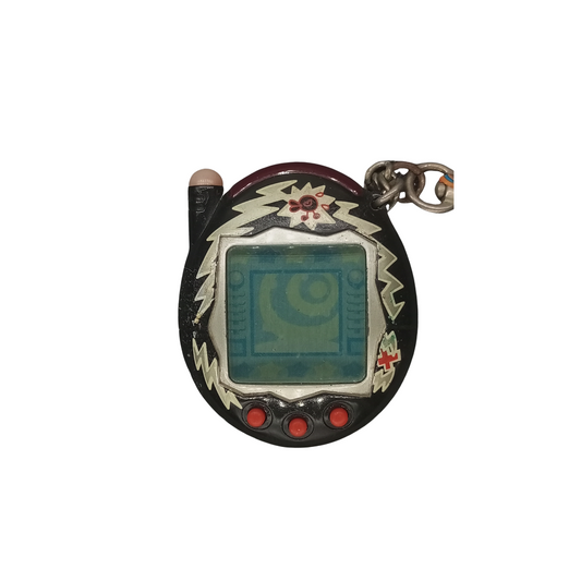 Tamagotchi connection version 3 Black ,Vintage toy Authentic from Bandai | Used , Scratches around it (Dirty) , Tested and still work | SKU 01066