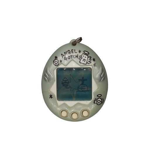 Tamagotchi Angelgoth Gray. Japan version  | Used ,All function work well | SKU VTVP01095