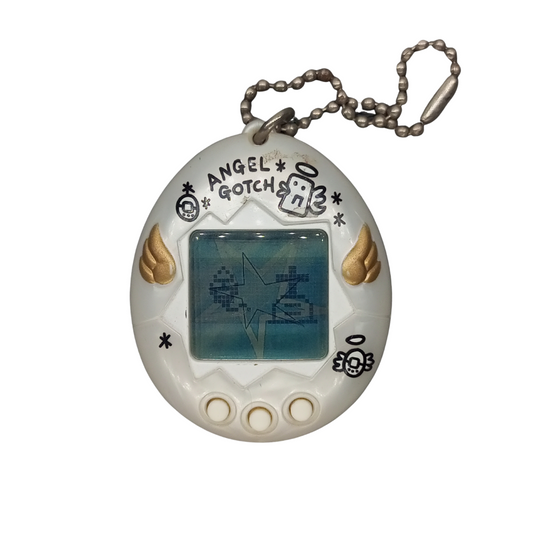 Tamagotchi Anglegoth Gray , Japan  | Authentic , Bandai | Used  | SKU VTVP01129