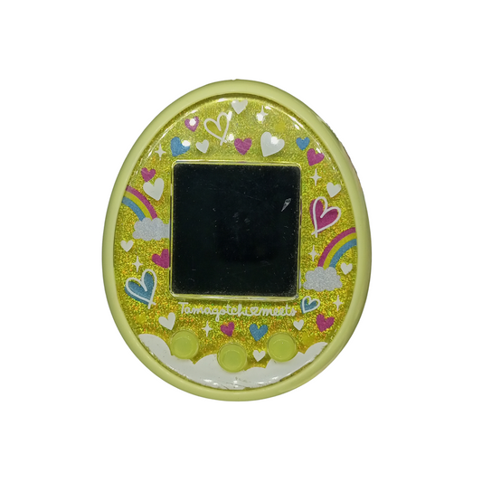 Tamagotchi Meet yellow , Japan  | Authentic , Bandai | Used , Its shell is dirty | SKU VTVP010100