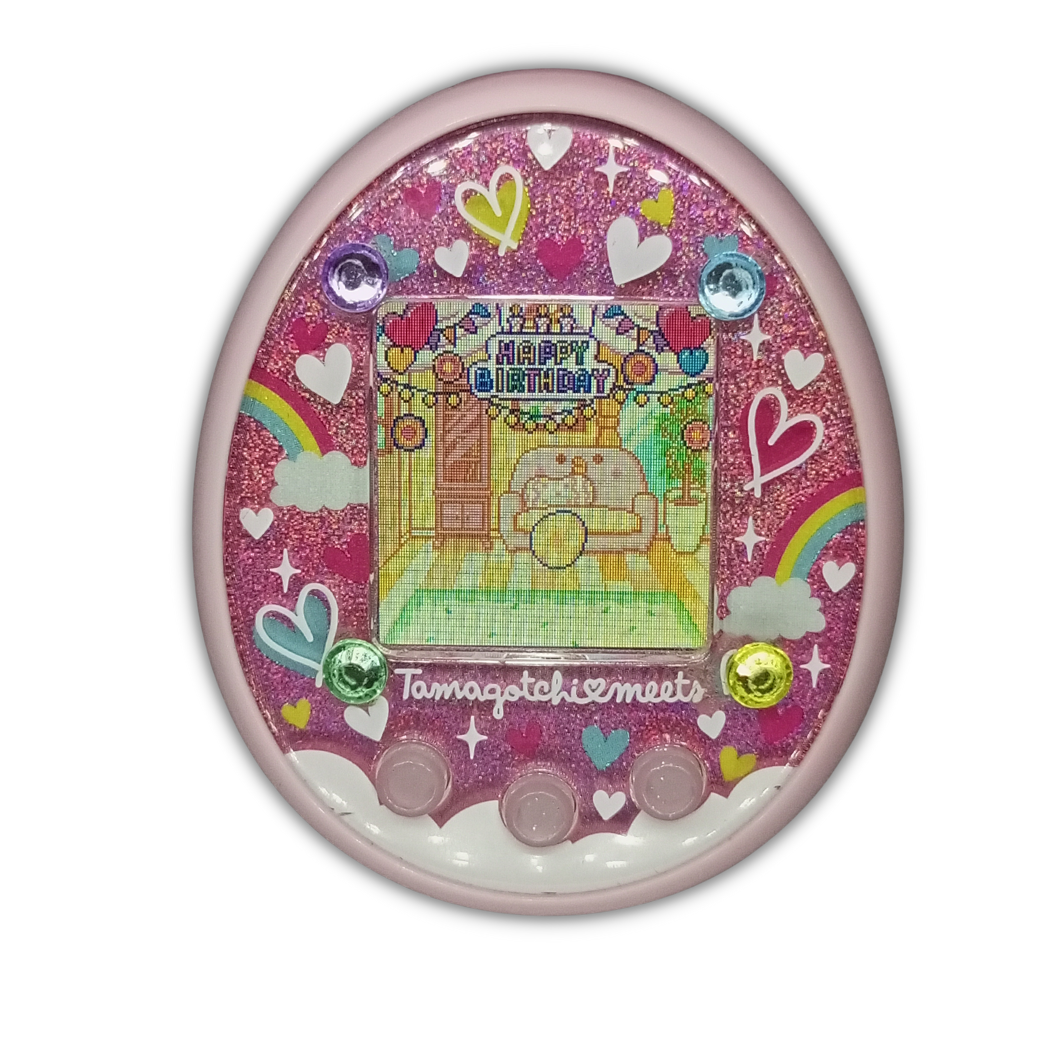 Tamagotchi Meets pink Japan ver. | Bandai , Authentic | Used , Display yellowish | SKU VTVP01178