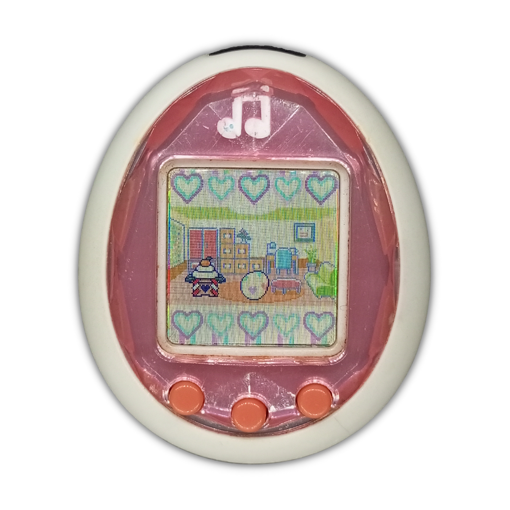 Tamagotchi ID Lovely melody Japan ver. | Bandai | Dirty shell ,Yellowish display | SKU VTVP01177