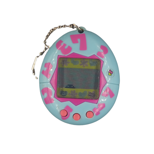 Tamagotchi P1 japan version , Blue-pink , Vintage toy Bandai  90'. (SKU VTVP01004)