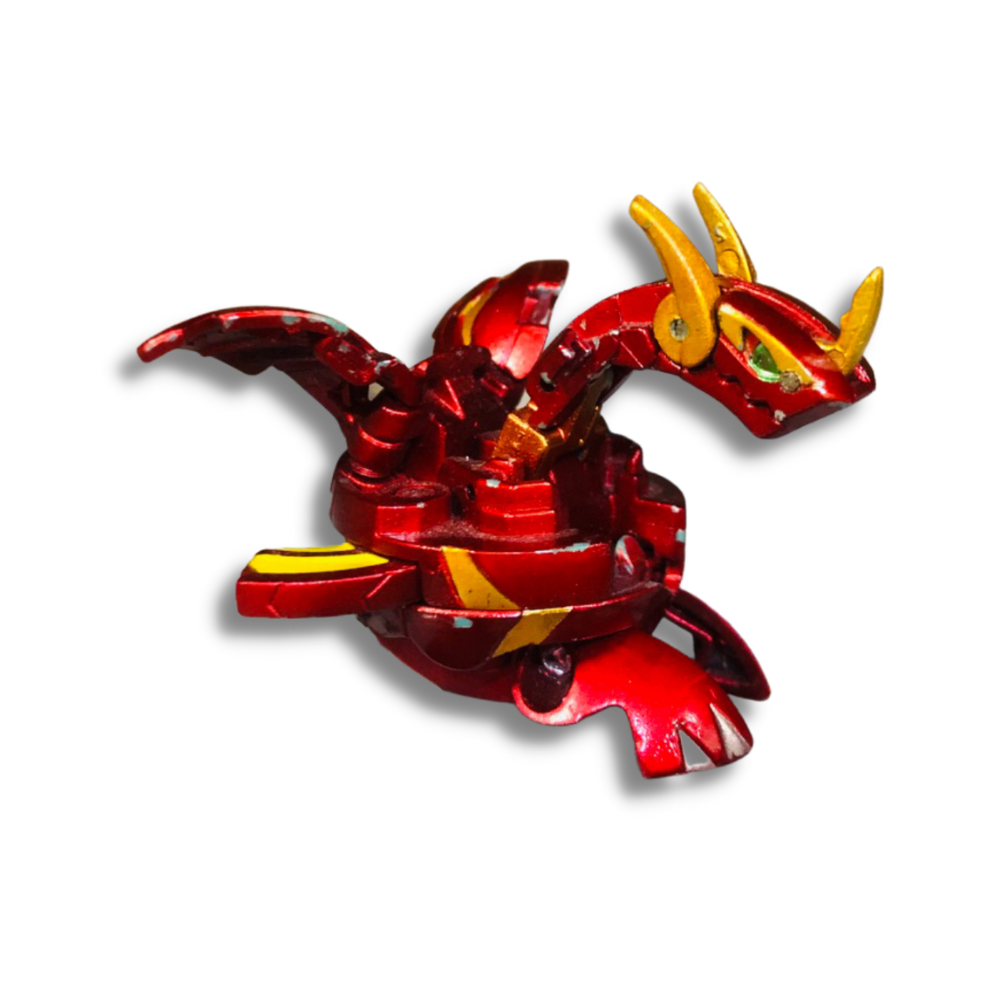 Bakugan Red Pyrus Neo Dragonoid Vortex Special Attack Metallic custom Painted | Authentic , Sega toys | Second hand , Used | VTTO00271