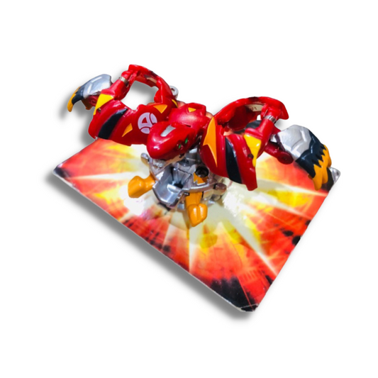 Bakugan Mechtanium Surge Red Pyrus Bolcanon Custom Painted Anime | Authentic , Sega toys | Second hand , Used | VTTO00265